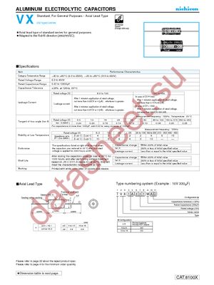 TVX1C220MAA datasheet  