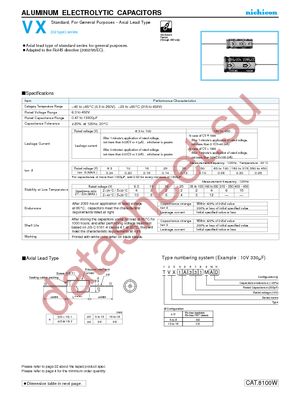 TVX2C220MCA datasheet  