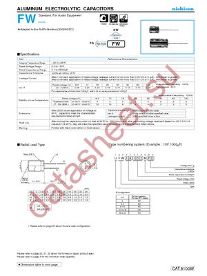 UFW2A101MPD datasheet  