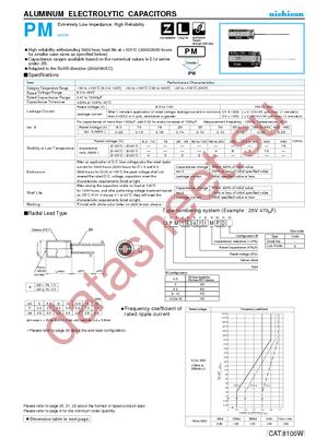UPM2A271MHD datasheet скачать даташит