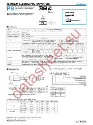 UPS1E332MHD datasheet  