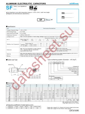 USF1C220MDD datasheet  