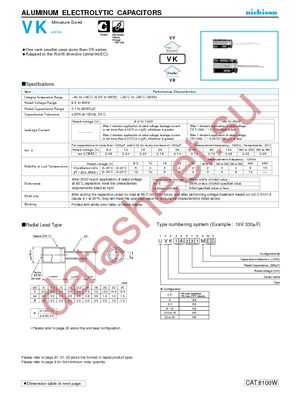 UVK1E101MDD datasheet  