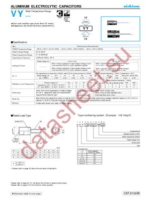 UVY1C103MHD datasheet  