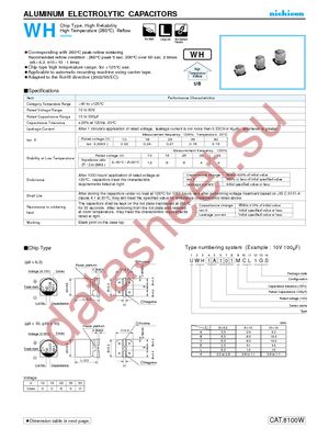 UWH1C101MCL1GS datasheet  