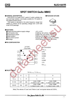 NJG1507R-TE1 datasheet  