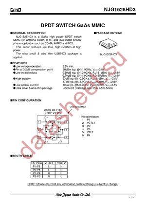NJG1528HD3-TE1 datasheet  