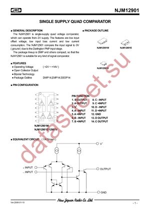 NJM12901M-TE1 datasheet  