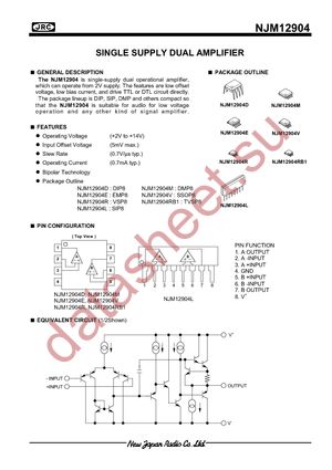 NJM12904M-TE2 datasheet  