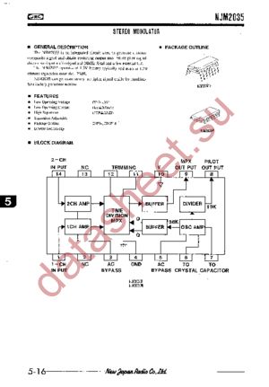 NJM2035M-TE1 datasheet  