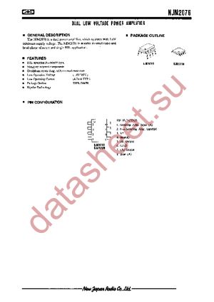 NJM2076M-TE1 datasheet  