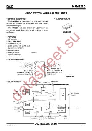 NJM2223M datasheet  