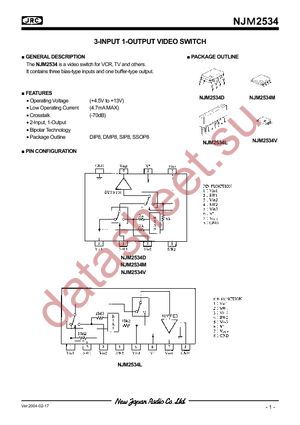 NJM2534L datasheet  