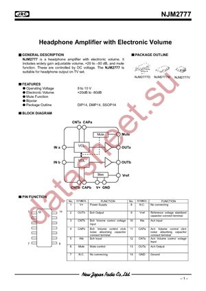 NJM2777M datasheet  