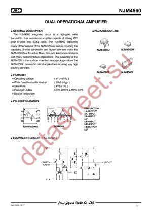 NJM4560M-TE3 datasheet  