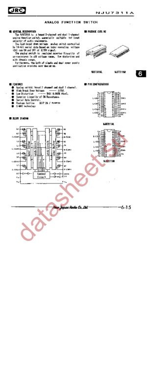 NJU7311AM-TE2 datasheet  