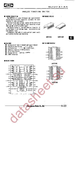 NJU7313AM-TE2 datasheet  