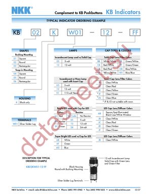 KB01KW01-12-EB-RO datasheet  