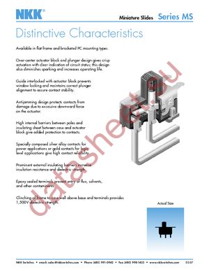 MS13ANW03 datasheet  