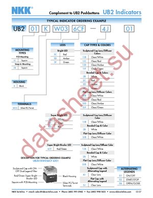 UB201KW03CF-2B datasheet  