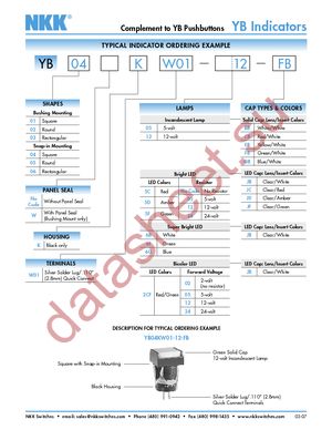 YB03WKW01-2CF24-JB datasheet  