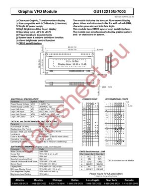 GU112X16G-7003 datasheet  