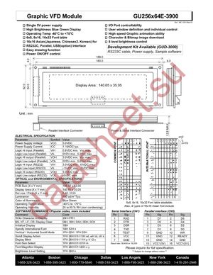 GU256X64E-3900 datasheet  