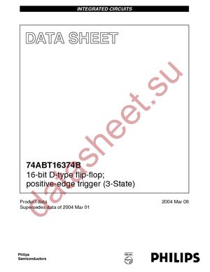 74ABT16374BB datasheet  