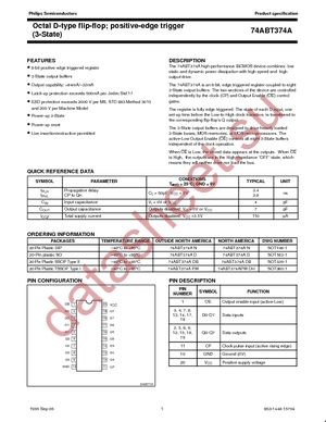 74ABT374AN datasheet  