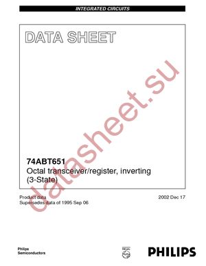 74ABT651PW-T datasheet  