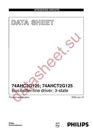 74AHC2G125DC-G datasheet  