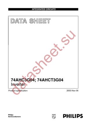 74AHC3G04DP-G datasheet  