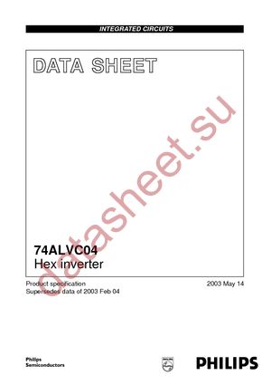 74ALVC04BQ-G datasheet  
