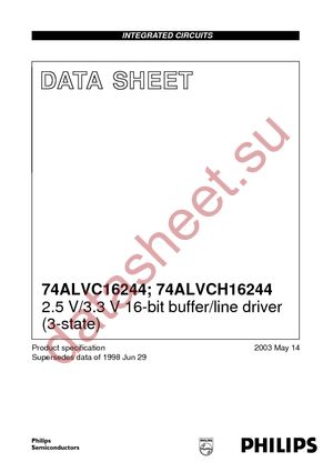 74ALVC16244DL datasheet  