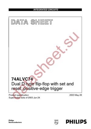 74ALVC74D-T datasheet  