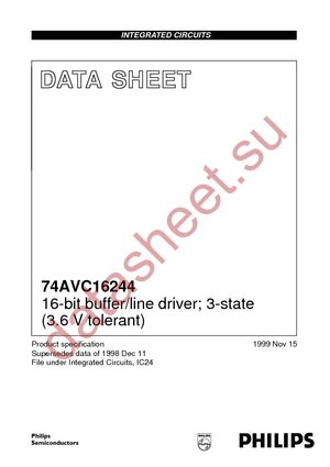 74AVC16244DG datasheet  