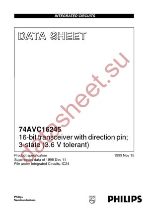 74AVC16245DGG-T datasheet  