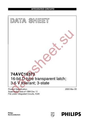 74AVC16373DG datasheet  