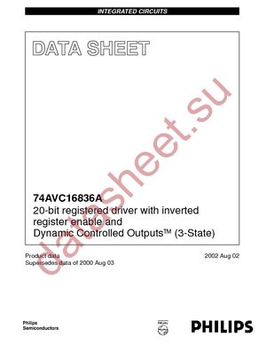 74AVC16836ADG-T datasheet  