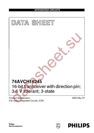 74AVCH16245DG-T datasheet  