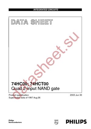 74HC00D-T datasheet  