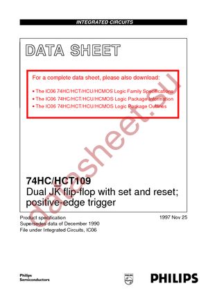 74HC109D-T datasheet  