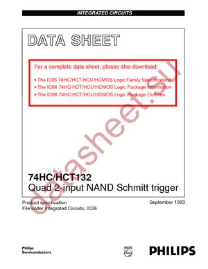 74HC132PW datasheet  