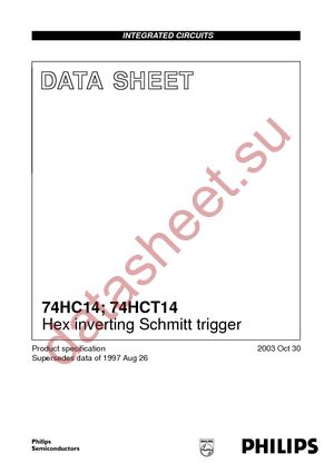 74HC14PW-T datasheet  