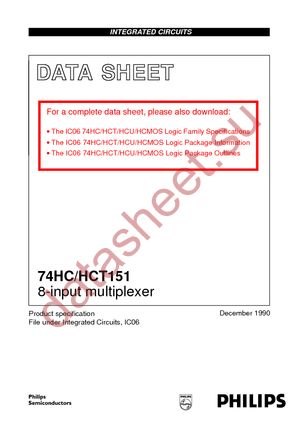 74HC151D-T datasheet  