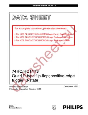 74HC173PW-T datasheet  