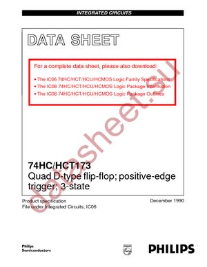 74HC173PW datasheet  