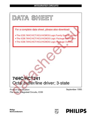 74HC241PW-T datasheet  