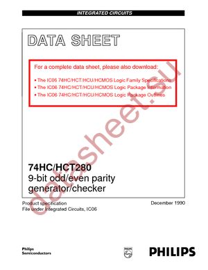 74HC280D-T datasheet  