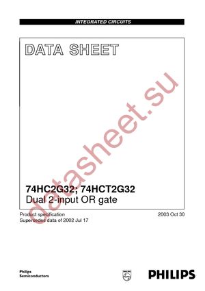 74HC2G32DC-G datasheet  